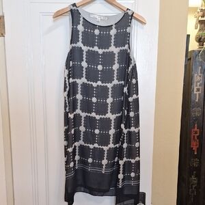 Max Studio Black and Gray Sleeveless Dress